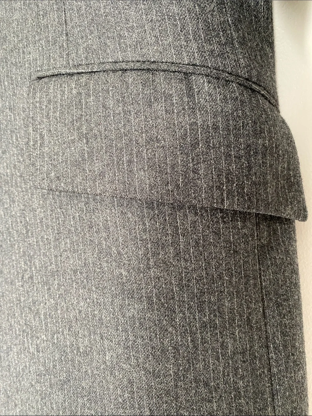 VTG 60s 70s Givenchy Light GreyPinstripe Wool Sport Coat America (ACWA) Union